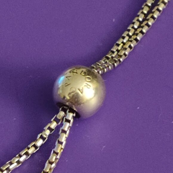 Pandora String Of Beads Adjustable Tennis Bracelet, Balls - Silver 925 - Picture 4 of 4